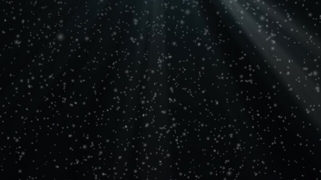 Cinematic **Floating Dust Particles** in **God Rays** Light **Overlay** with Alpha Channel Loop 4K