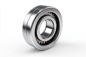 Ball bearing isolated on white background.