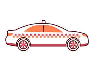 Taxi icon. Modern transportation icon design. Simple filled and outline style. Vector icon.