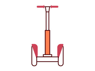 Self balancing icon. Modern transportation icon design. Simple filled and outline style. Vector icon.