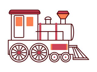 Train icon. Modern transportation icon design. Simple filled and outline style. Vector icon.
