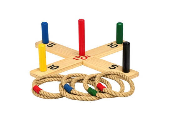 Classic ring toss game for outdoor family fun and entertainment