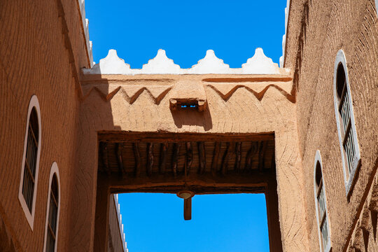Traditional Najdi architecture of the Murabba Historical Palace in Riyadh, Saudi Arabia