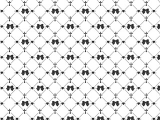 病みかわいい格子柄背景素材