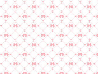 病みかわいい格子柄背景素材