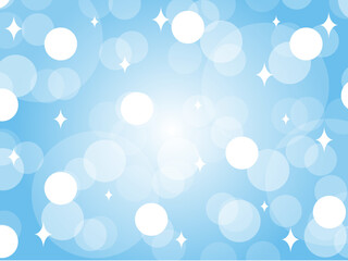 青色の爽やかな玉ボケの背景素材