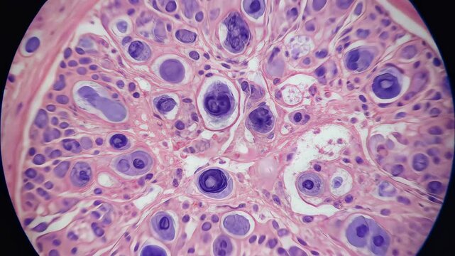 renal glomerulus histology micrograph showing nephron tissue under microscope