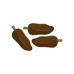 Date fruits logo icon illustration