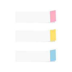 タブ付き付箋 シンプル 3色セット_1
