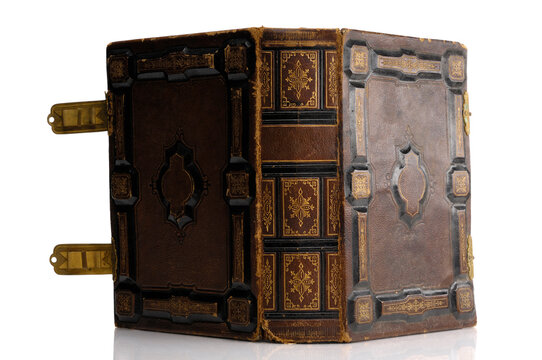 Antique Hard Cover Book vintage leather bound