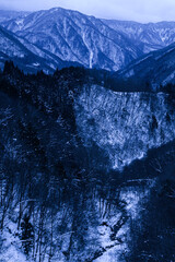 岐阜県　雪山
