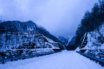 岐阜県　雪山