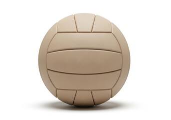Vintage style ball featuring traditional panel construction isolated on a bright white background