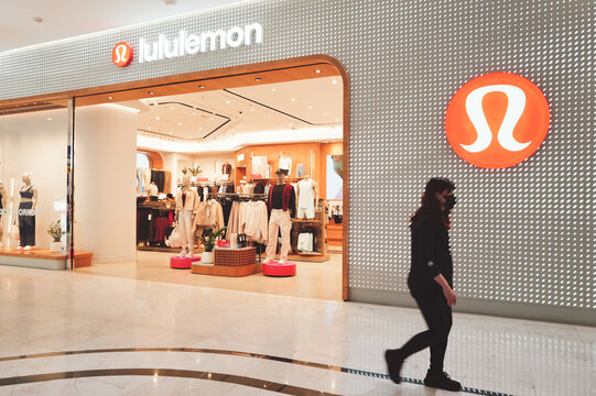 Lululemon Athletica Luxury Sportswear Storefront in Bangkok Mall