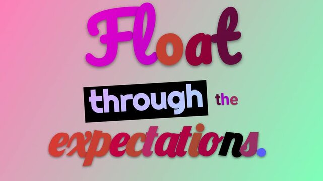 Vibrant pink and green gradient background with stylized Flot text ideal for a motivation quote or title