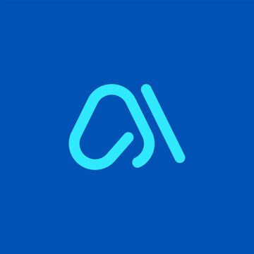 Modern Abstract AI Logo Icon