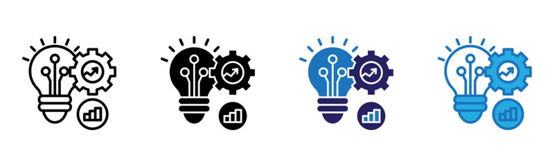 Innovation Icon Multi Style Vector Illustration