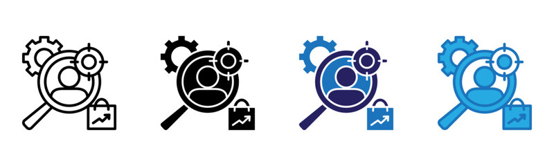 Persona Icon Multi Style Vector Illustration