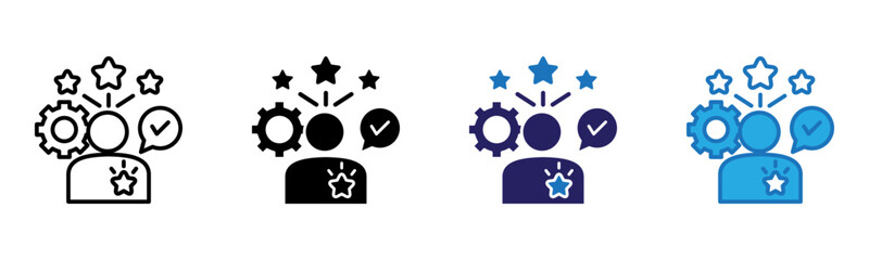 Fame Icon Multi Style Vector Illustration