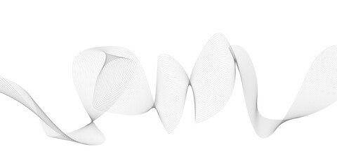 Fototapeta premium Abstract wave digital element for certificate design. Curved wavy lines design