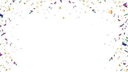 Vibrant confetti celebration background with colorful paper pieces