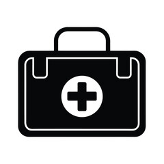 Obraz premium First Aid Kit Icon Vector Illustration
