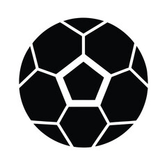 Fototapeta premium Soccer Ball Icon Vector Illustration