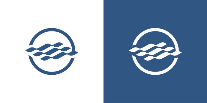 Dual meaning logo combining circle and wave elements, symbolizing continuity, balance, flow, energy, and dynamic movement within a harmonious modern identity.