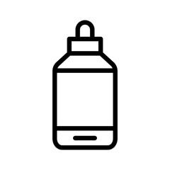 Obraz premium A line icon showing a bottle of pet medication or supplement