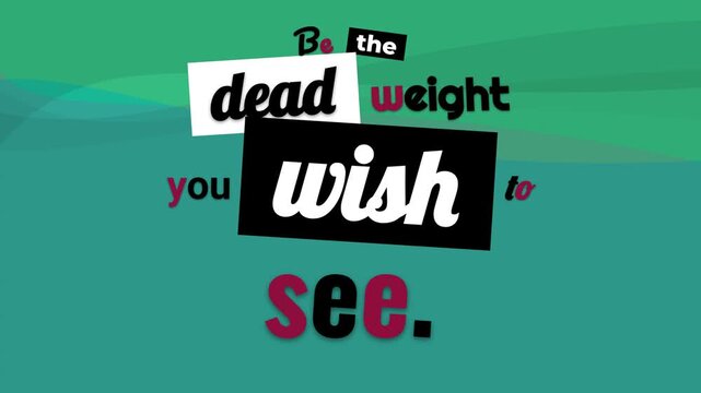 Dynamic text animation reveals a motivation quote on a gradient background Ideal for business lifestyle content