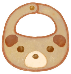 くまのスタイのイラスト ベビーグッズ