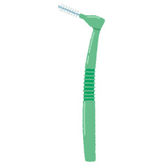 歯間ブラシのイラスト	