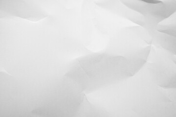 Fototapeta premium White Paper Texture background. Crumpled white paper abstract shape background with space paper for text