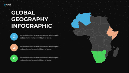 Fototapeta premium Global Geography Infographic