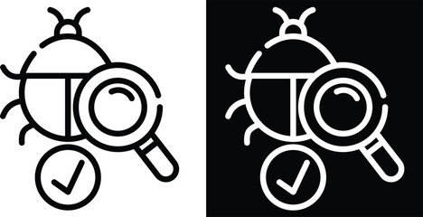 test Two-tone version in black and white background © heru warsono