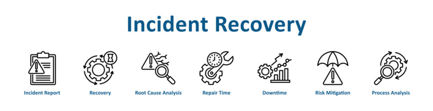 Incident Recovery icon banner and collection