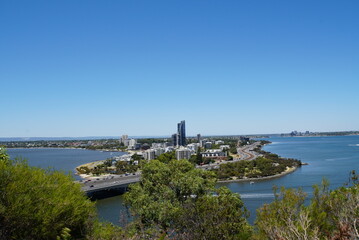 Perth view from Kings Park - Capital of Western Australia