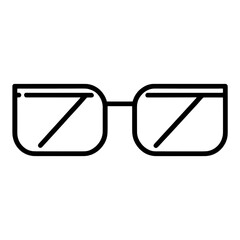 Outline Sunglasses With Diagonal Stripes Line Icon for App UI