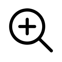 Fototapeta premium Zoom In Pro Icon