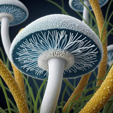 Candida auris fungi, emerging multidrug resistant fungus, 3D illustration