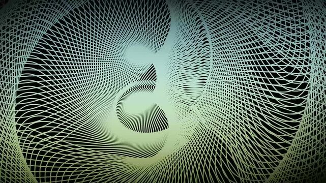 Parallel lines that dynamically warp and flow across the black background. Motion background- Digital dynamic cyber wave animation. Light curve line motion- Many illuminated line dance performances.