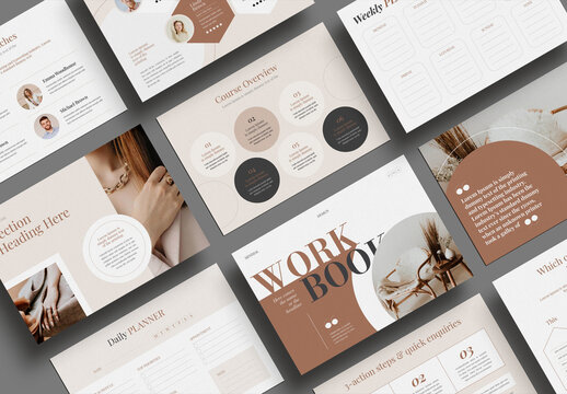 Workbook Planner Design Layout