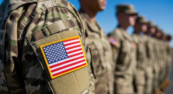 Flag day united states military patriotic soldiers american flag patch