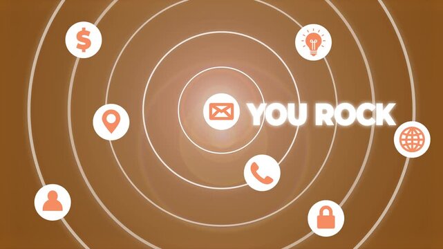 Set of 7 orange web icons vector