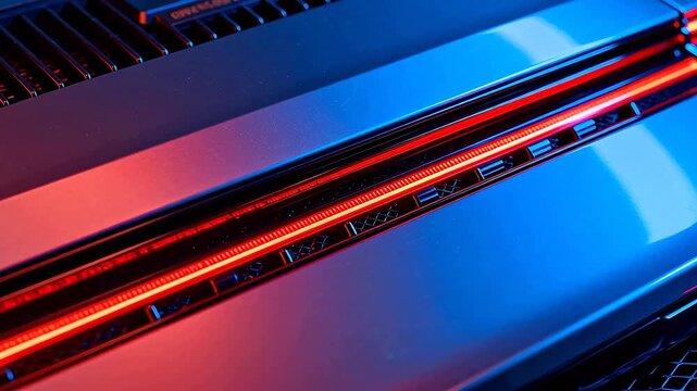 Closeup of illuminated mechanical vent