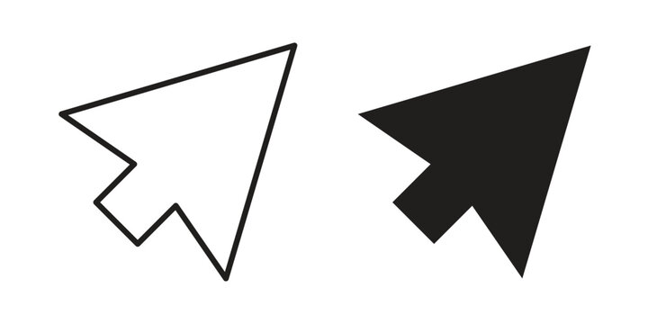 Mouse icon on white background. Simple vector illustration for graphic and web design