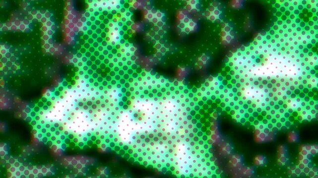 Halftone green texture background with dots.