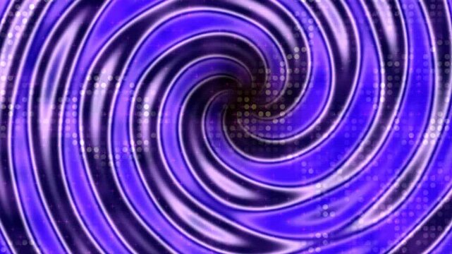 Purple Spiral Vortex Background with Shining Circles.