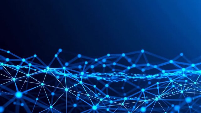 Blue network connection pattern