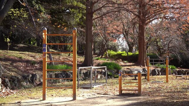 The Empty Playgrounds at a Local Japanese Park